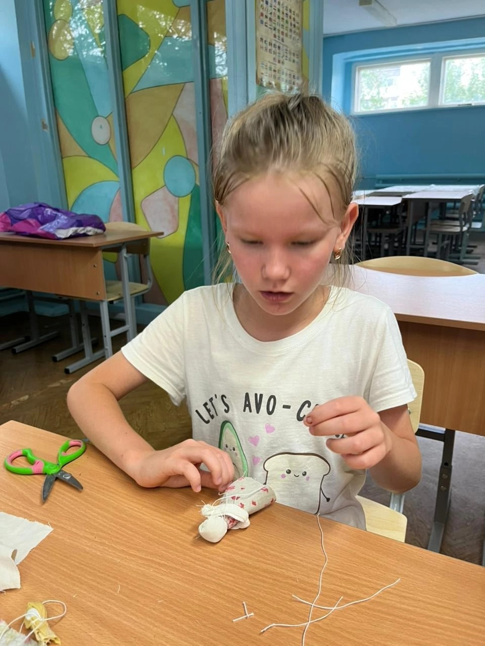 Куклу-оберег сшили дети в медучреждении Краснокаменска